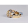 14K Yellow Gold 1.23 ct Diamond Flower Design Womens Ring