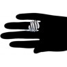 14K White Gold 2.46 ct Diamond Womens Multiband Ring