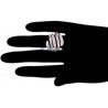 14K Two Tone Gold 2.45 ct Diamond Womens Multiband Ring