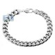 10K White Gold Puff Miami Cuban Mens Bracelet 11 mm 9 1/4 Inches