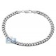 10K White Gold Hollow Miami Cuban Link Mens Bracelet 6 mm 8 1/2 Inches