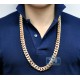 14K Rose Gold Miami Cuban Link Mens Chain 16 mm 32 Inches