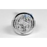 Mens Diamond Dollar Sign Money Ring 14K White Gold 1.88 ct
