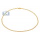 10K Yellow Gold Mariner Diamond Cut Ankle Bracelet 10 Inches