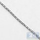 14K White Gold Cable Link Chain 0.8 mm 18 Inches Unisex Design