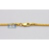 Italian 14K Yellow Gold Solid Franco Link Mens Chain 1.9mm