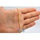 Italian 14K Yellow Gold Solid Franco Mens Chain 1.9 mm