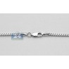 Italian 14K White Gold Solid Franco Mens Chain Necklace 1.9mm