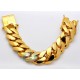 10K Yellow Gold Miami Cuban Link Mens Bracelet 26 mm 9.5 Inch