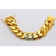 10K Yellow Gold Miami Cuban Link Mens Bracelet 30 mm 9 Inches