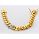10K Yellow Gold Miami Cuban Link Mens Bracelet 16 mm 9 Inches