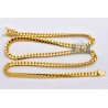 Mens Miami Cuban Link Chain Solid 14K Yellow Gold 9mm 28"