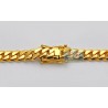 Mens Miami Cuban Link Chain Solid 14K Yellow Gold 9mm 28"