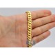 14K Yellow Gold Miami Cuban Link Mens Chain 8 mm 26 Inches