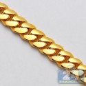 10K Yellow Gold Miami Cuban Link Mens Chain 11 mm 30 Inches