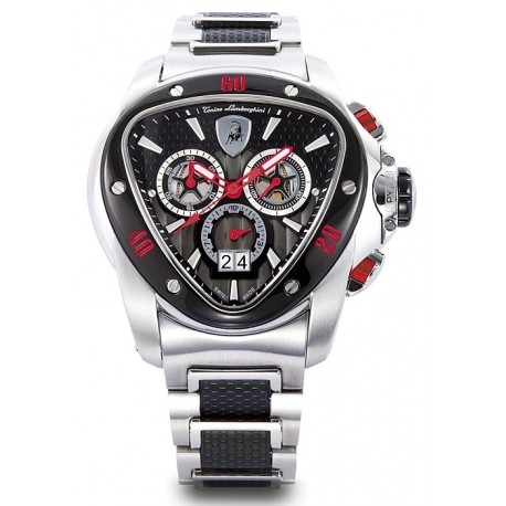Tonino Lamborghini Spyder 1100 Mens Steel Bracelet Watch 1114