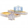 14K Yellow Gold 1.41 ct Diamond Womens Engagement 2-Piece Set