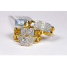 14K Yellow Gold 1.42 ct Diamond Engagement Three Rings Set