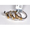 14K Two Tone Gold 0.82 ct Diamond Wedding Set of 3 Rings