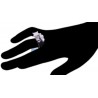 14K White Gold 1.33 ct Diamond Pave Bridal 3-Ring Set