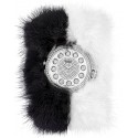 Fendi Crazy Carats Special Black White Fur Watch F106034014P4P02