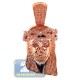 14K Rose Gold 0.23 ct Diamond Jesus Christ Head Mens Pendant