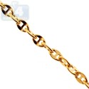 Italian 10K Yellow Gold Mariner Link Unisex Chain 3.5 mm