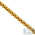 10K Yellow Gold Popcorn Box Link Womens Chain 1.5 mm