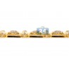 Mens Diamond Link Bracelet 14K Yellow Gold 4.03 ct 18mm 8.25"