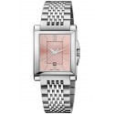 Gucci G-Timeless Rectangle Pink Dial Steel Womens Watch YA138502