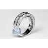 14K White Gold 1.68 ct Baguette Diamond Womens Wedding Ring