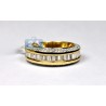 14K Yellow Gold 1.71 ct Baguette Diamond Womens Wedding Ring