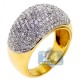 14K Yellow Gold 2.01 ct Diamond Womens Dome Ring