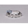 Womens Diamond 5 Stone Anniversary Ring 14K White Gold 3.44 ct