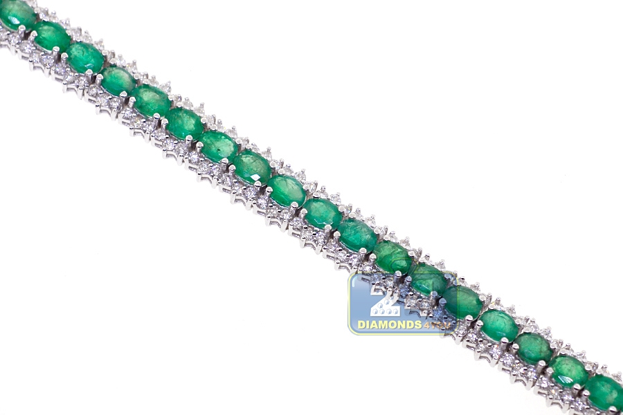 Emerald Tennis Bracelet White Gold Cheap Sale | bellvalefarms.com