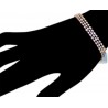 Womens Diamond Station Tennis Bracelet 18K Three Tone Gold 4.32 ct