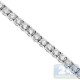 18K White Gold 9.02 ct Diamond Womens Tennis Bracelet 6 1/2 Inch