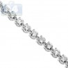 Womens Diamond Tennis Bracelet 18K White Gold 11.62 ct 5mm 7"