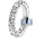950 Platinum 3.10 ct Round Diamond Womens Eternity Ring