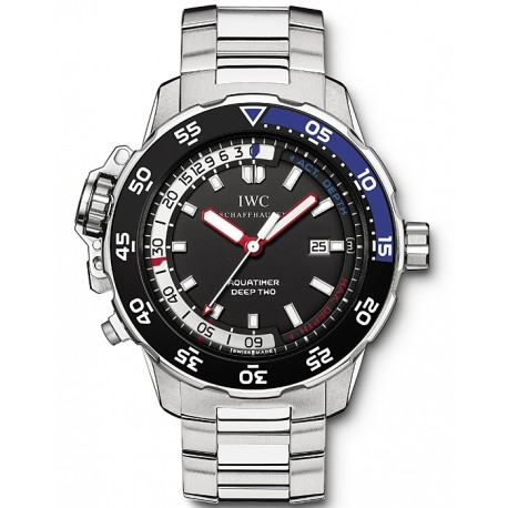 IWC Aquatimer Deep Two Automatic Mens Steel Watch IW354701