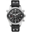 IWC Pilots Double Chronograph Mens Steel Watch IW377801