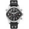 IWC Pilots Double Chronograph Mens Steel Watch IW377801