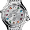 F105036000B3 Fendi Crazy Carats Diamond Bezel Silver Dial Watch 38mm