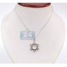 Oxidized 925 Sterling Silver Star of David Jewish Pendant