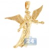 10K Yellow Gold 0.31 ct Diamond Flying Jesus Christ Pendant