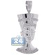 10K White Gold 0.41 ct Diamond Pharaoh Head Pendant