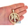 Mens Diamond Baby Angel Jesus Christ Pendant 10K Yellow Gold