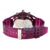 Womens Diamond Purple Watch Aqua Master Sport Plastic 1.00 ct