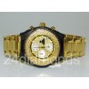Mens Diamond Yellow Gold Watch Aqua Master Sport 1.00 ct