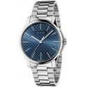 Gucci G-Timeless Blue Diamante Steel Bracelet Watch YA126316